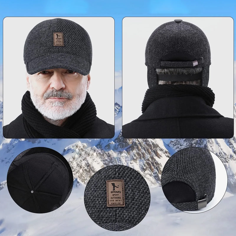 BowLift | Winter baseball cap with ear protectors