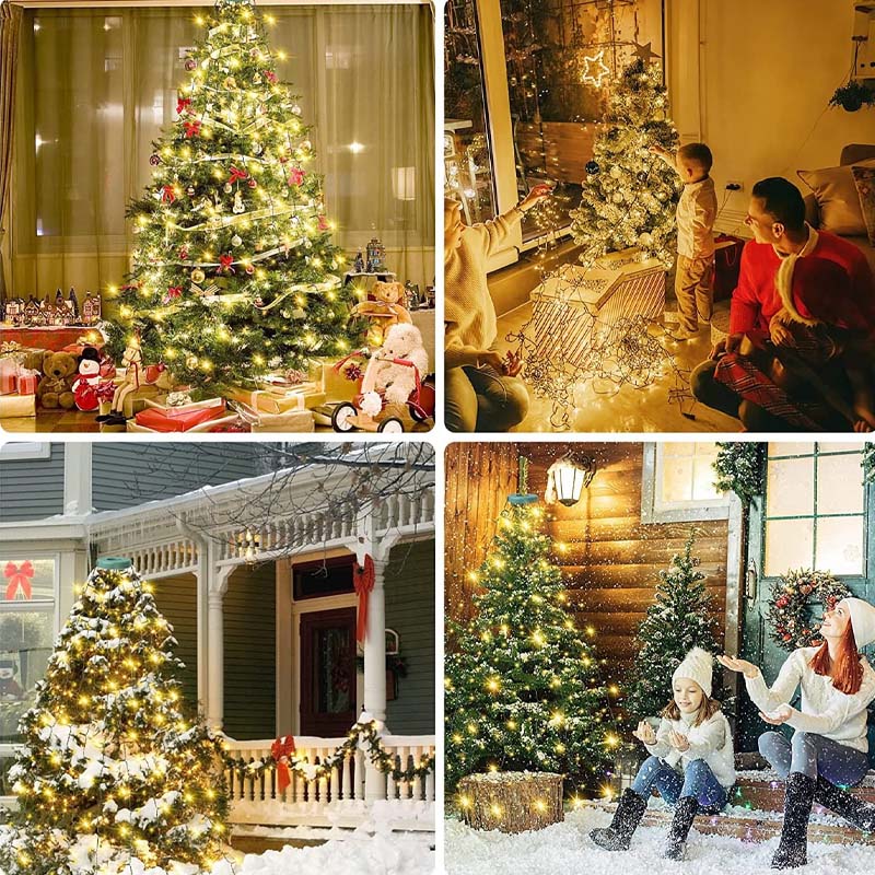 BowLift | Christmas Tree Waterfall Lights with Ring