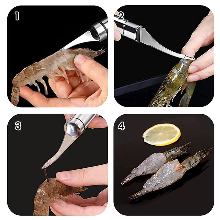 BowLift | Stainless Steel Shrimp Peeler Tool