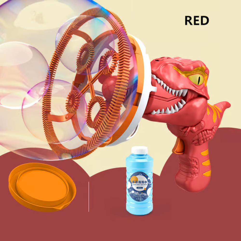 BowLift | Kids Dinosaur Bubble Blaster | Portable Bubble Machine | 1000+ Bubbles/Min