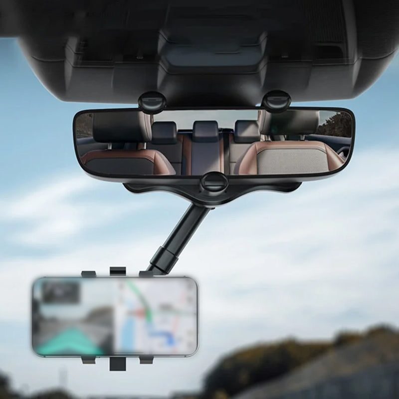 BowLift | Multifunctional Rotatable Car Rearview Mirror Phone Holder