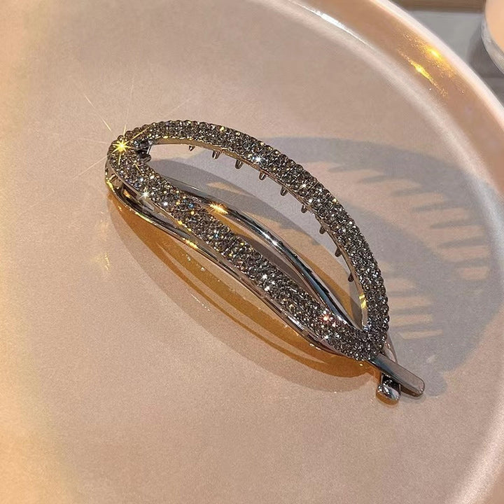 BowLift | Sparkling Curved Minimalist Hair Buckle
