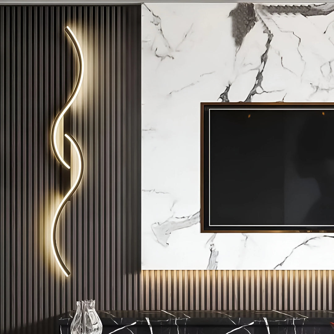 Modern Curved Wall Light for Indoor Ambient Illumination