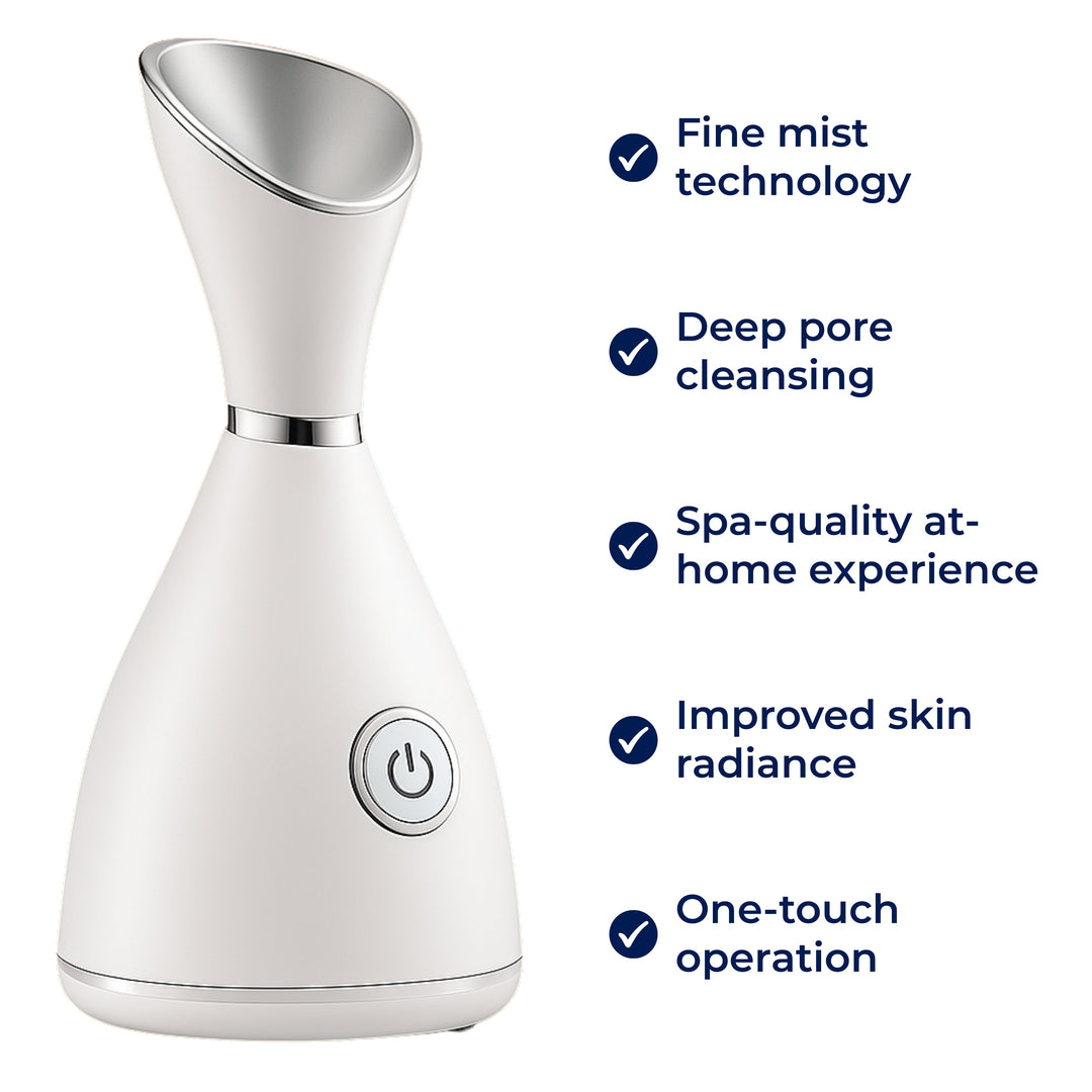 GlowMist | Facial Steamer – Deep Pore Cleanse – Fine Mist Technology – At-Home Skincare Bowlift