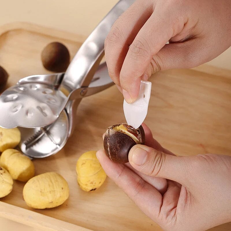 BowLift | Stainless Steel Nut Chestnut Bowl Opener
