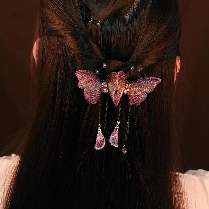 BowLift | Dreamy butterfly hair clip with fringes