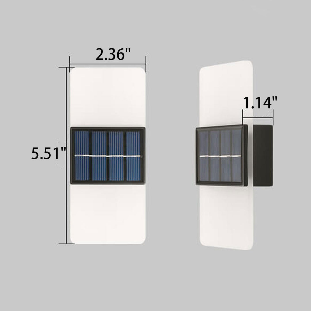 BowLift | LumaZen Solar LED Wall Lamp | Weatherproof | Solar Powered Outdoor Lighting | Garden & Patio Decor