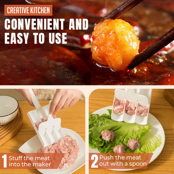 Creative Kitchen Triple Meatball Maker | Bowlift