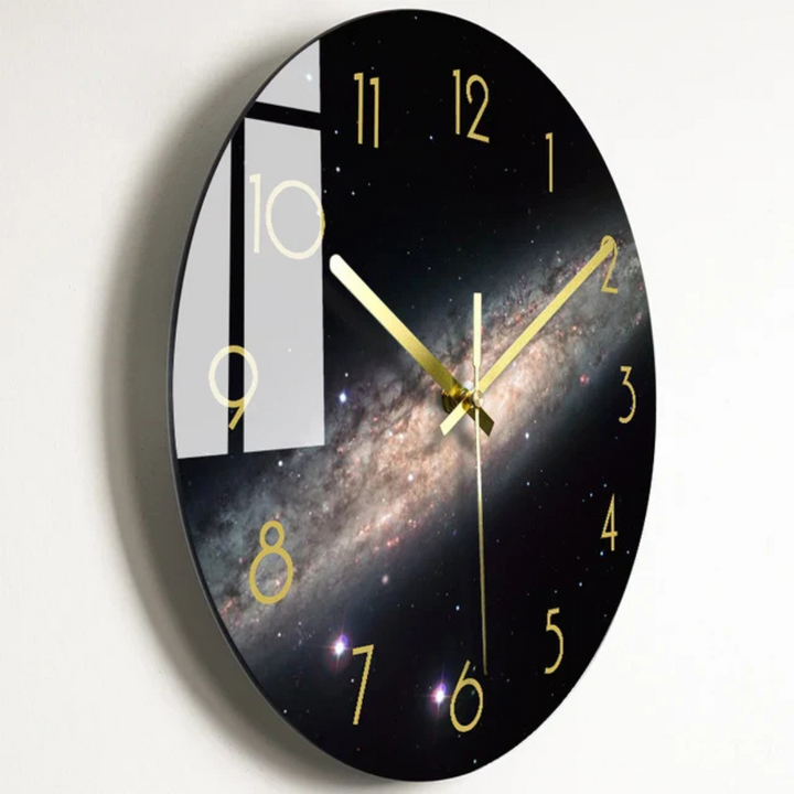 BowLift | Large Glass Wall Clock with Elegant Design Luxorix