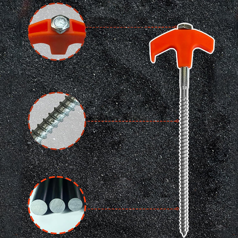 BowLift | Rotatable tent pegs with thread
