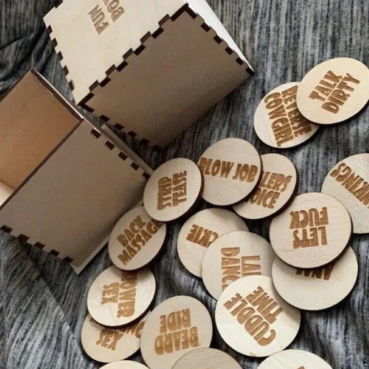BowLift | Fun Date Night Activity Tokens & Box (Set of 20 Pieces)