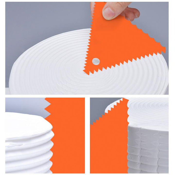 Cake Scraper Edge Decorating Set (6 PCs) | Bowlift