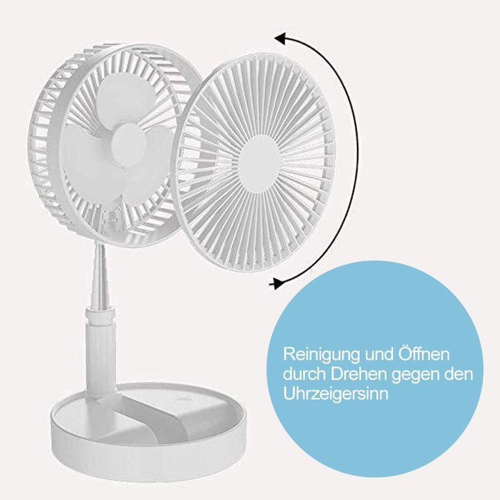 Telescope collapsible USB charging fan | Bowlift