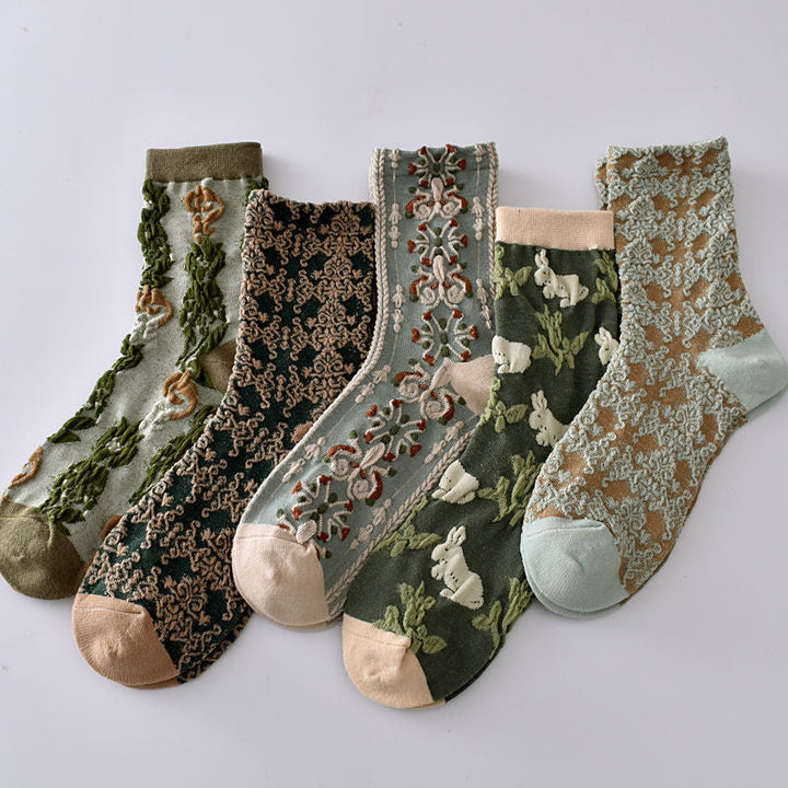 BowLift | Women's Floral Cotton Socks