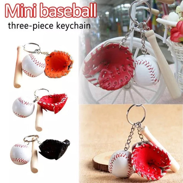 BowLift | Mini Baseball Glove Set Charm Keychain