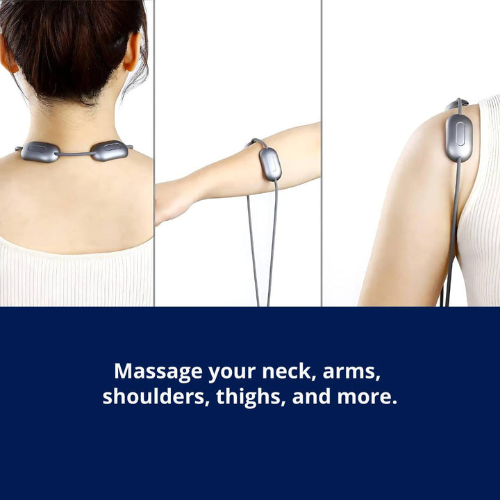 NeckEasePro Portable EMS Cervical Spine Massager | Pain Relief for Neck and Shoulder Tension - Muscle Relaxation Bowlift