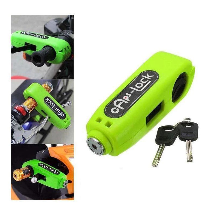 Universal anti-theft lock for motorcycle scooter handle grip | Bowlift