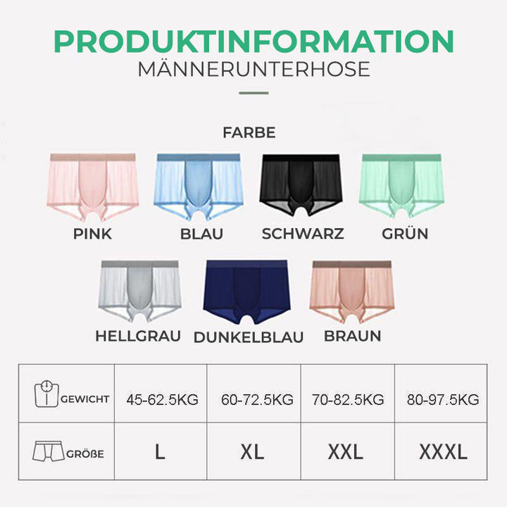BowLift | Summer Essentials Men's Ice Silk Boxer Shorts Underwear