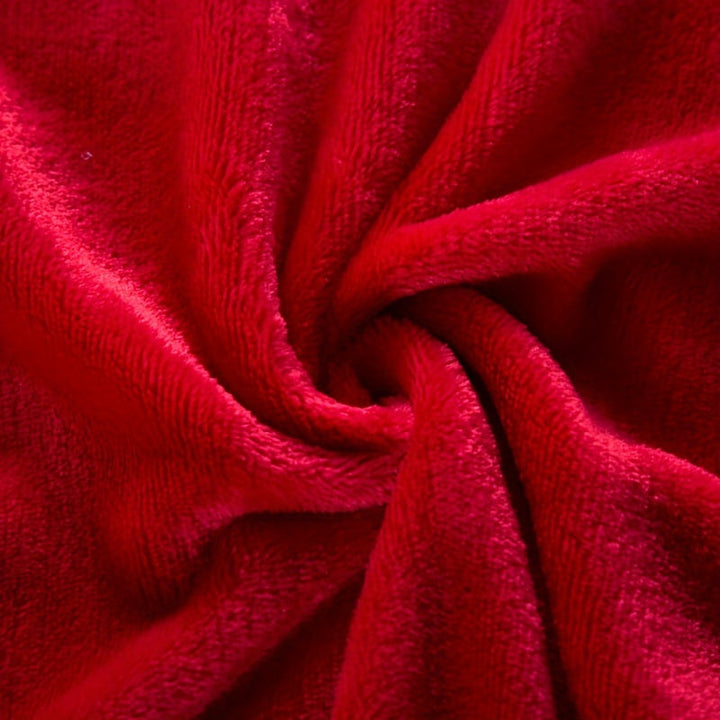 Cozy red flannel blanket – luxury and cozy warmth for comfortable nights | Bowlift