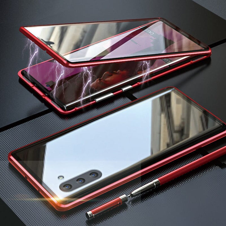 BowLift | Magnetic tempered glass double-sided phone case for Samsung