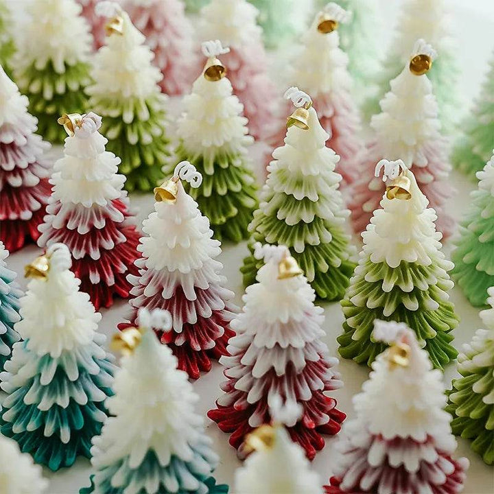 BowLift | Merry Christmas Candle 3D Xmas Tree Shaped Aromatherapy Candles Ornaments Navidad New Year Party Home Decor Xmas Gift