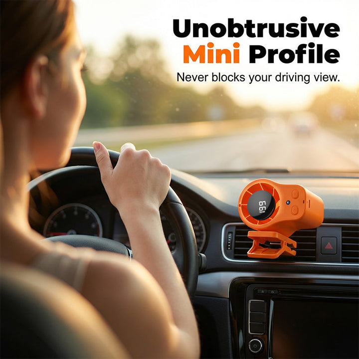 Mini fan with ventilation clip for car and desk | Bowlift
