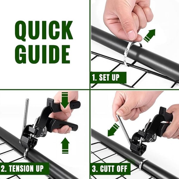 Stainless Steel Cable Tie Gun with Metal Ties | Bowlift