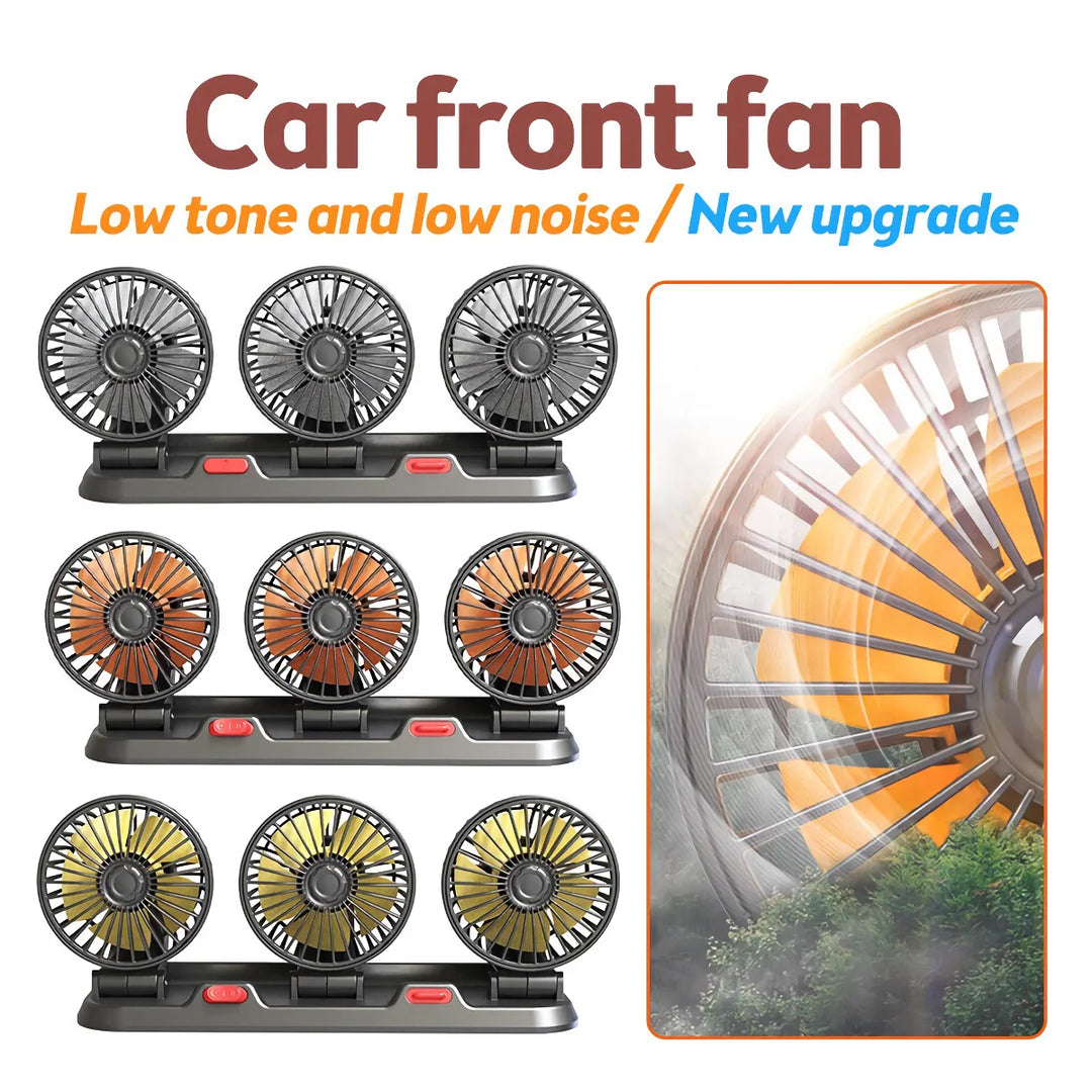 Adjustable 3-Head Electric Fan | Bowlift