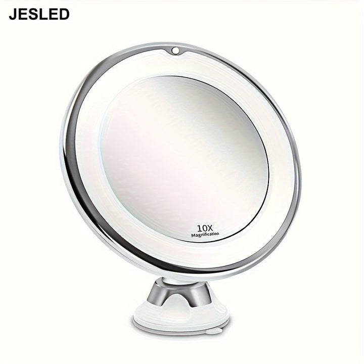 JESLED 10X – Rotatable Makeup Mirror with Lighting Bowlift