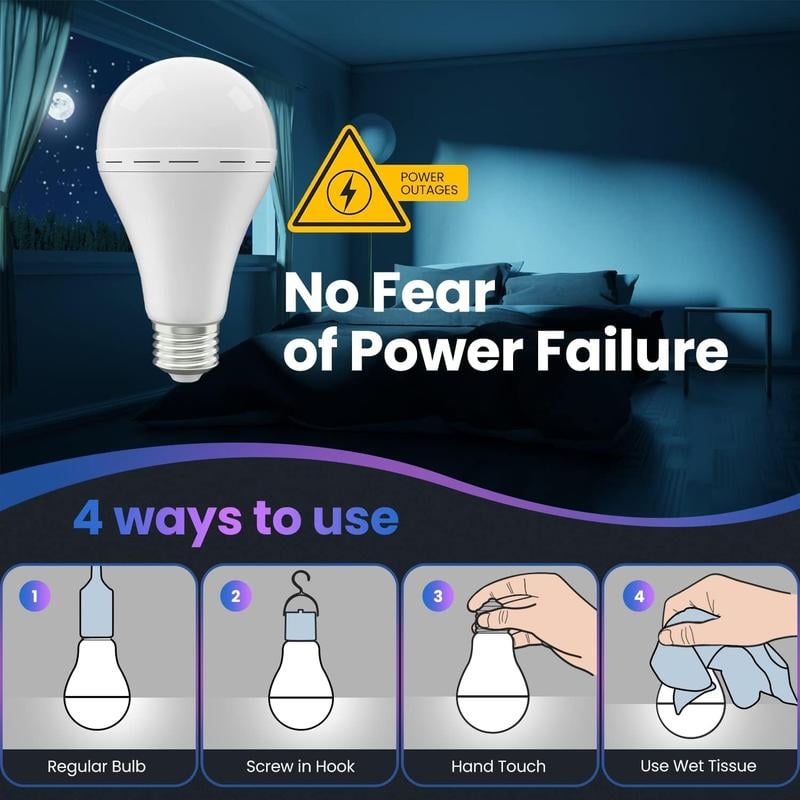 BowLift | Rechargeable Emergency Light Bulbs
