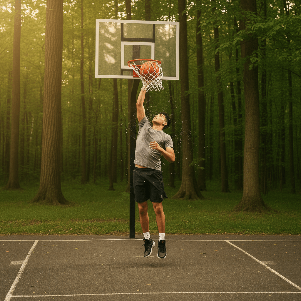 BowLift | Outdoor basketball net for intense play & durability