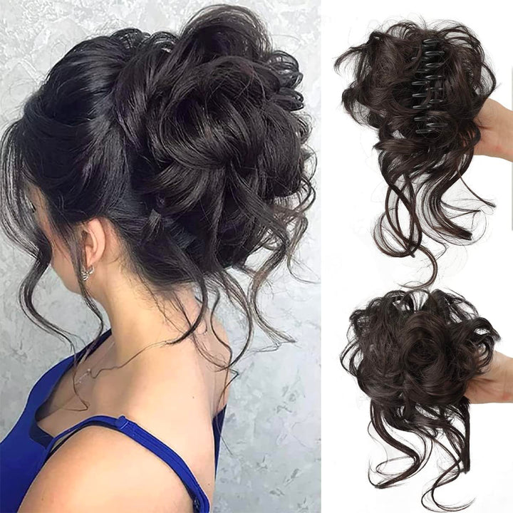 Curly Bun Hair Claw Clips Bowlift