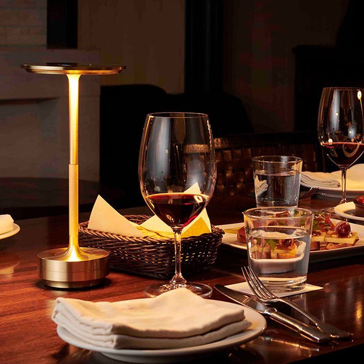 BowLift | Cordless Table Lamp - Dimmable & Rechargeable Desk Light