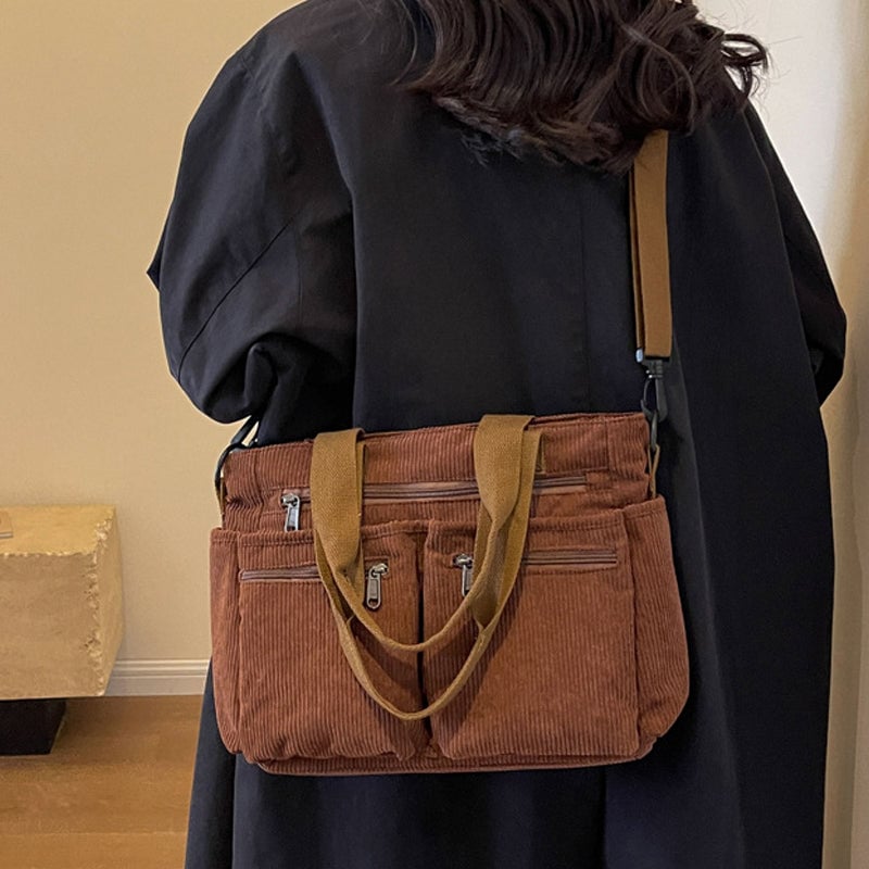 BowLift | Solid Color Corduroy Tote Bag