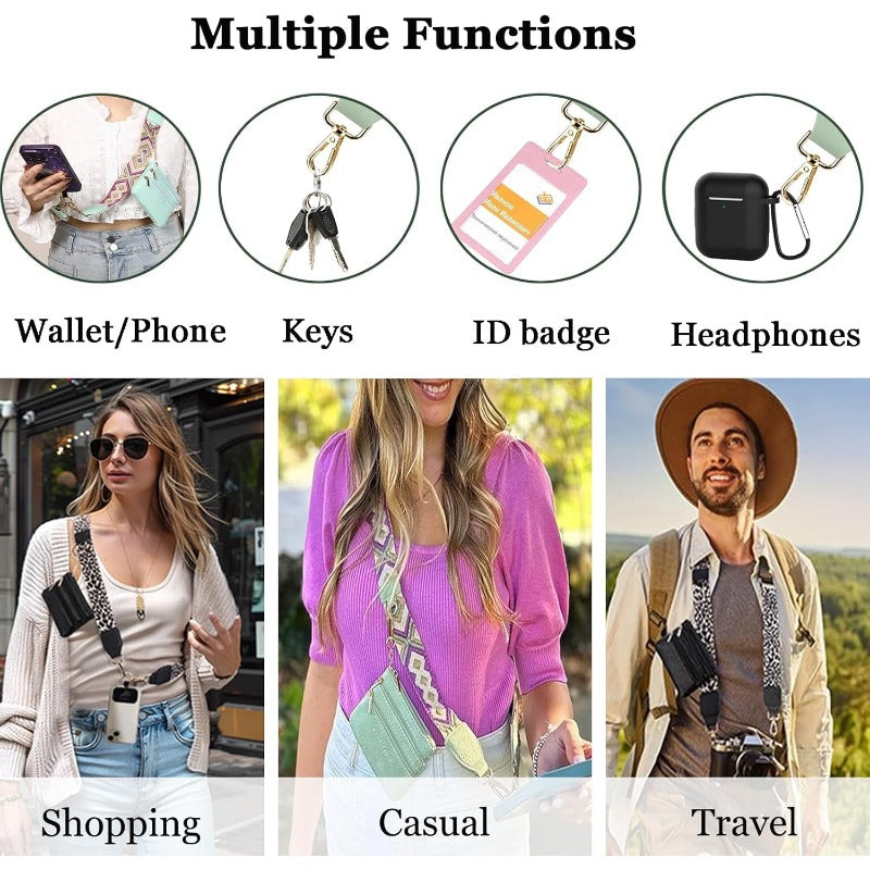 BowLift | Stylish Crossbody Phone Lanyard with Detachable Mini Wallet