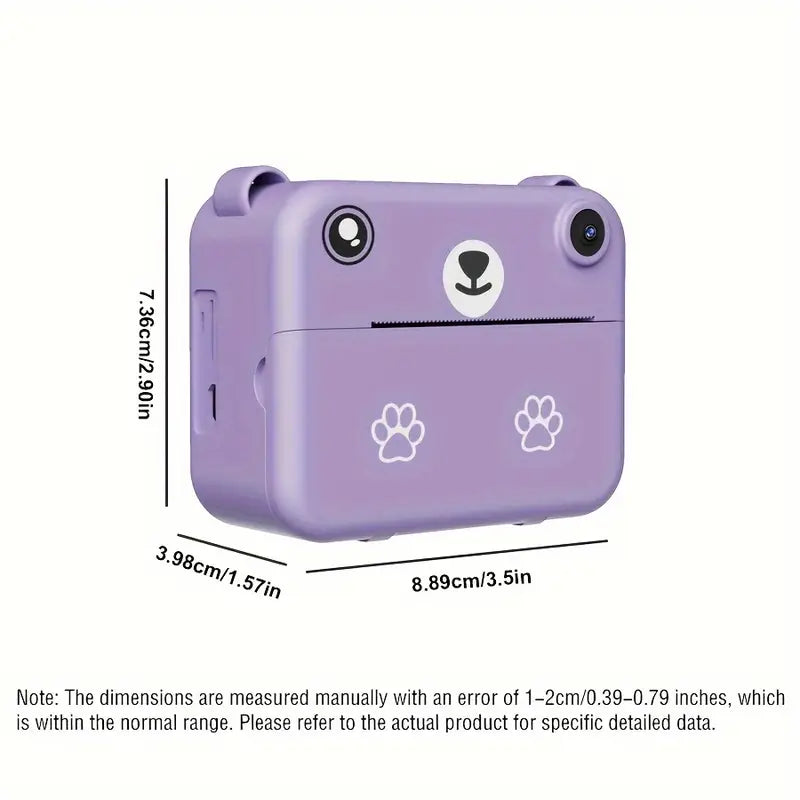 BowLift | SnapKid Instant Print Camera for Kids – 1080P HD Photo & Video with Printing Paper & USB Charger