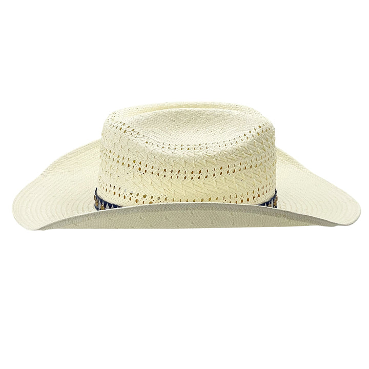 Curved-Brim Straw Hat – Cut-Out Crown Detail | Bowlift