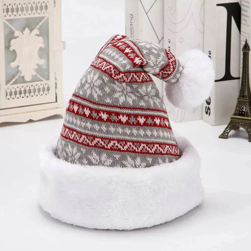 BowLift | Snowflake Deer Knitted Wool Flannel Christmas Hat