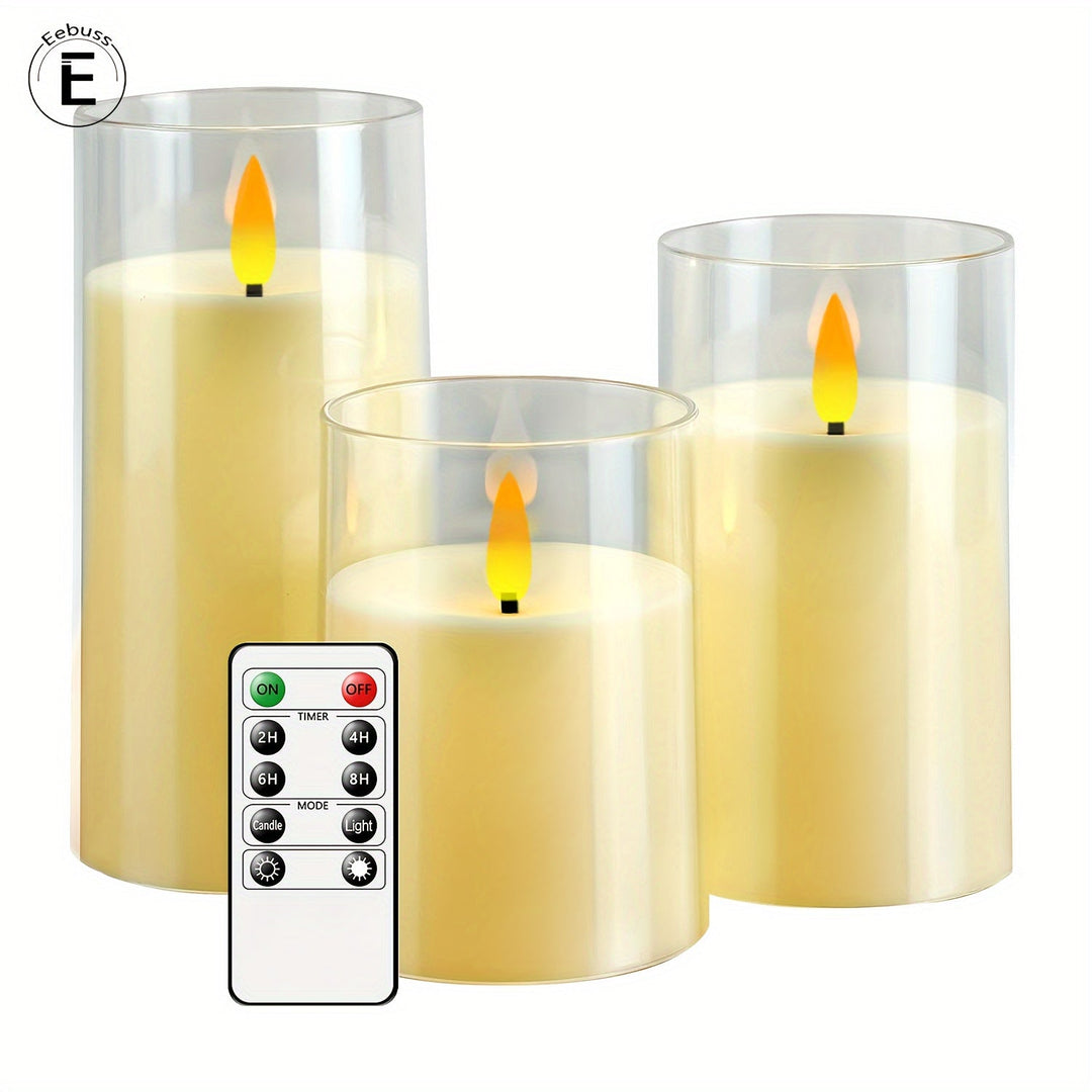 FlamelessGlow - Magical LED Candle Set with Remote Control Bowlift