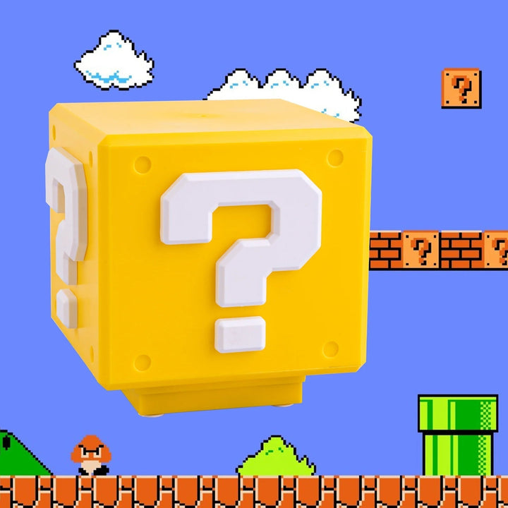 Power-Up Block Night Light - Super Mario-inspired Game Decoration Bowlift