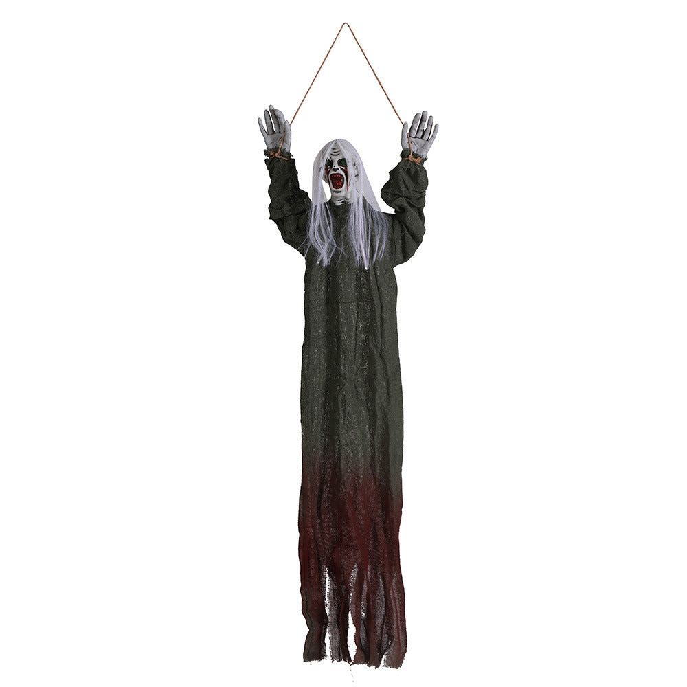 BowLift | Halloween Hanging Decoration – Creepy Ghost with Blood Stains