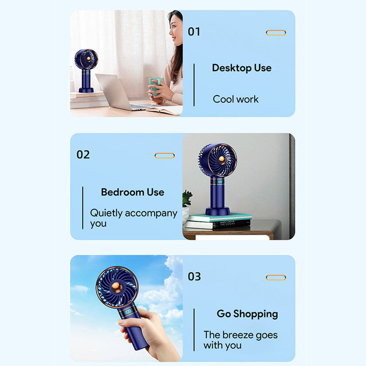 Portable 5000mAh Handheld Mini Air Conditioner Fan | Bowlift