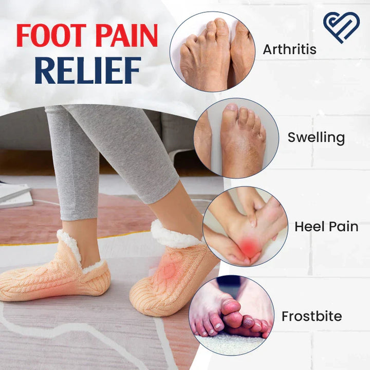 BowLift | Fleece-Lined Non-Slip Thermal Slippers Socks