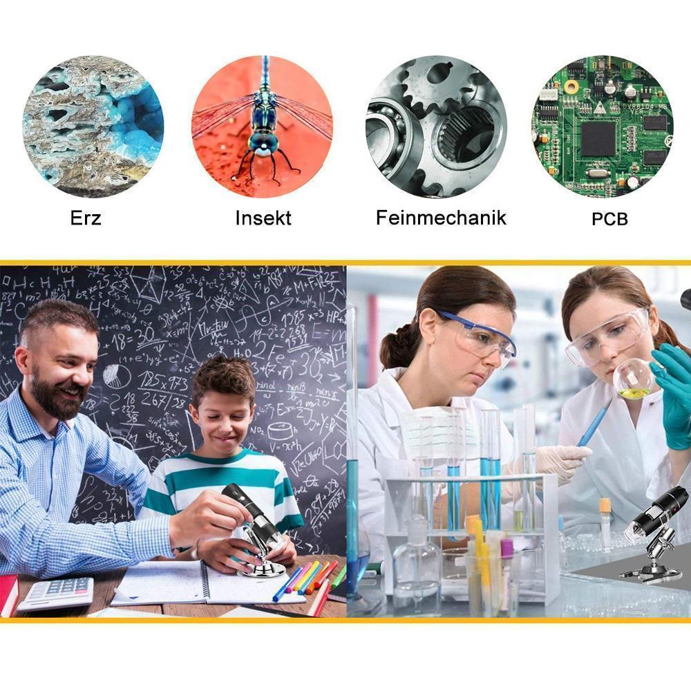 Wearable 1000X Zoom 1080p Microscope Camera | Bowlift