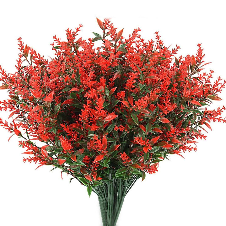 BowLift | 8 Bundles Artificial Lavender Plastic Flowers Decorations