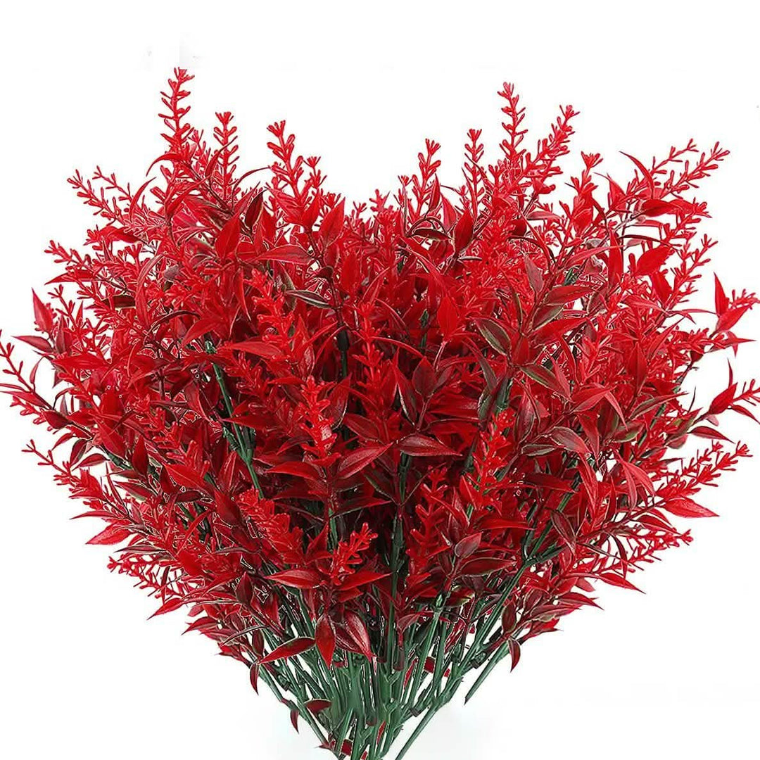 BowLift | 8 Bundles Artificial Lavender Plastic Flowers Decorations