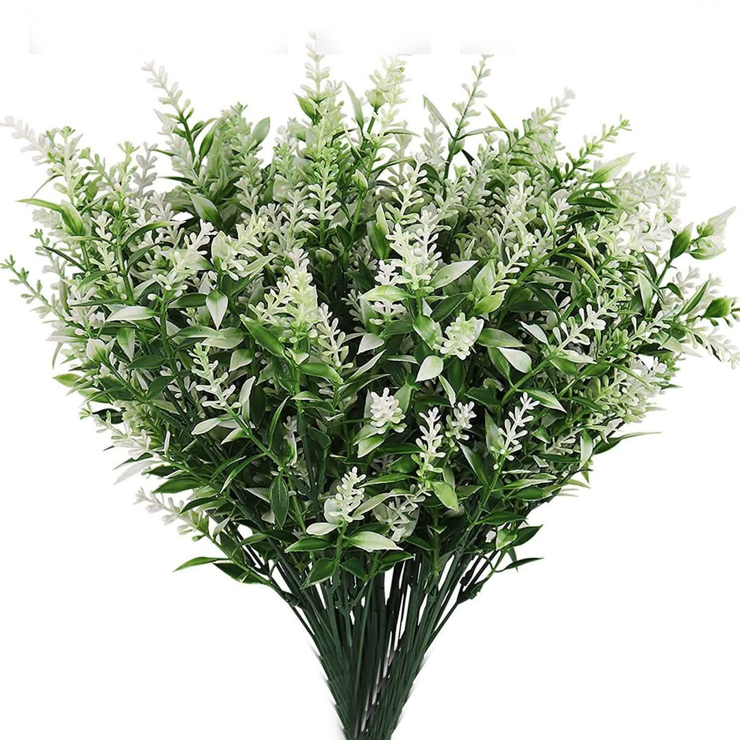BowLift | 8 Bundles Artificial Lavender Plastic Flowers Decorations