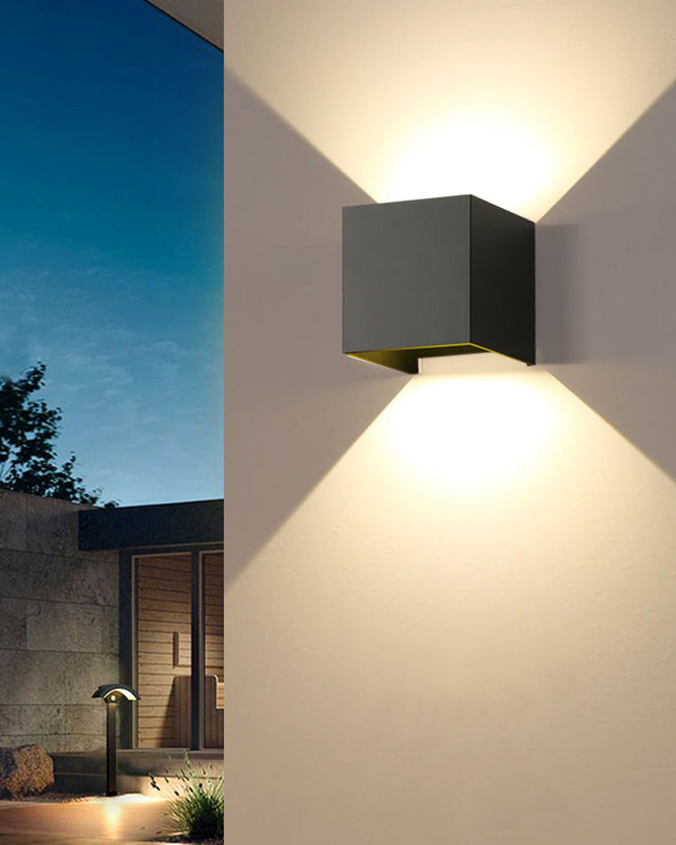 BowLift | LED Outdoor Up Down Wall Light | Waterproof Metal Fixture for Patio. Garden & Entryway Illumination