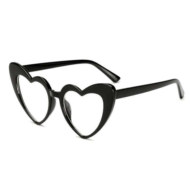 Ladies Heart-Shaped Sunglasses in Trendy Design Bowlift