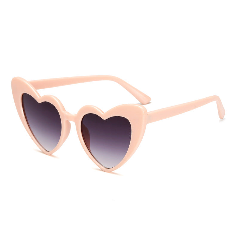 Ladies Heart-Shaped Sunglasses in Trendy Design Bowlift